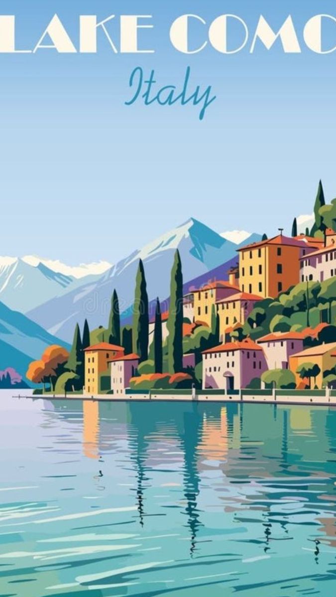 Lakeside Village Illustration