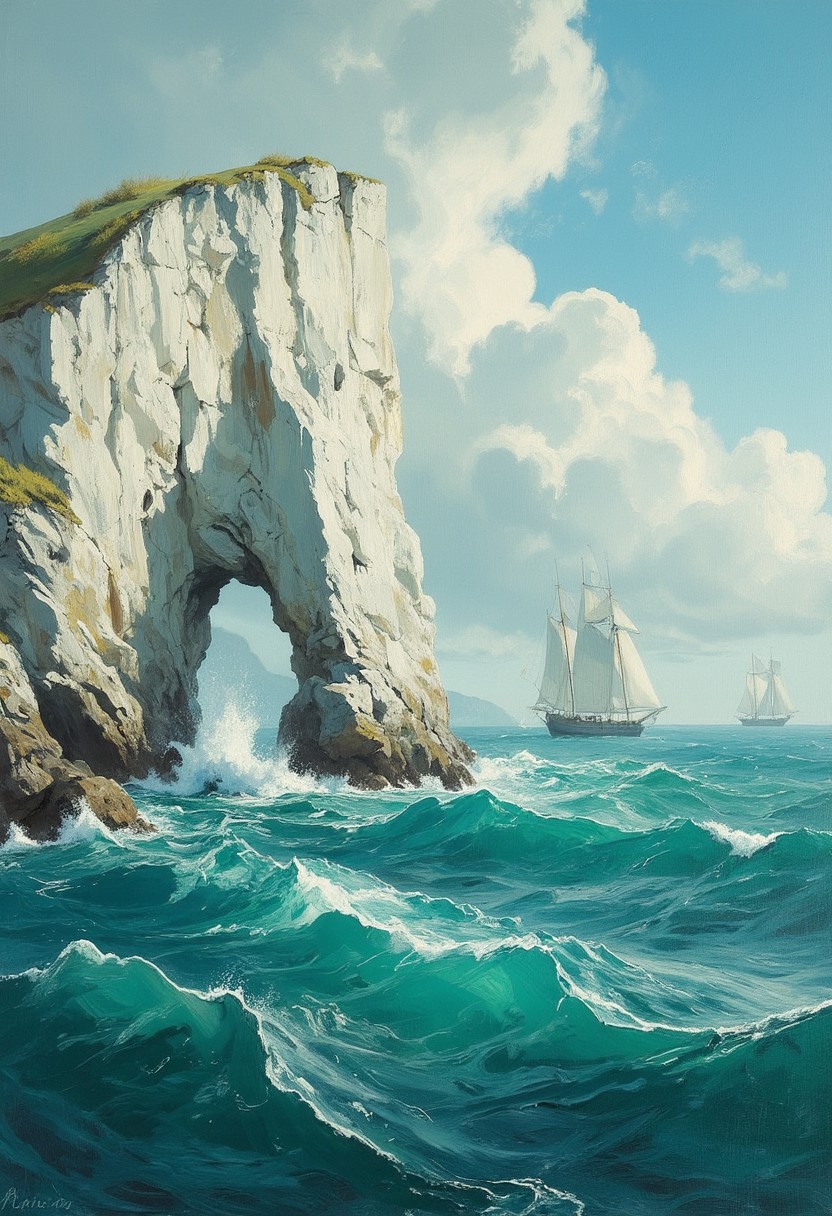 Sailing Through Stormy Cliffs