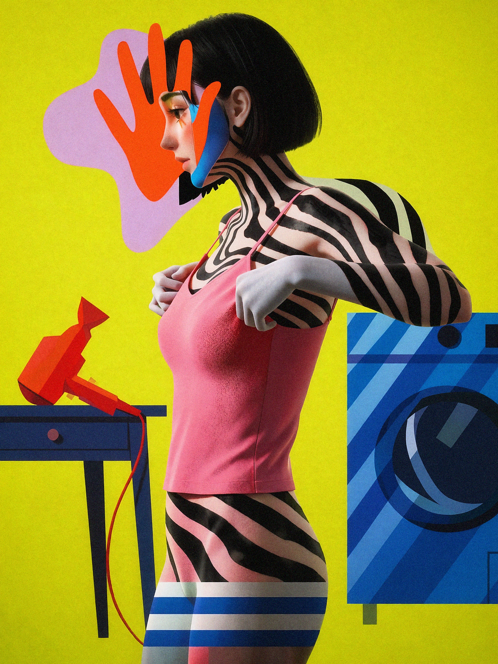 Abstract Fashion Portrait