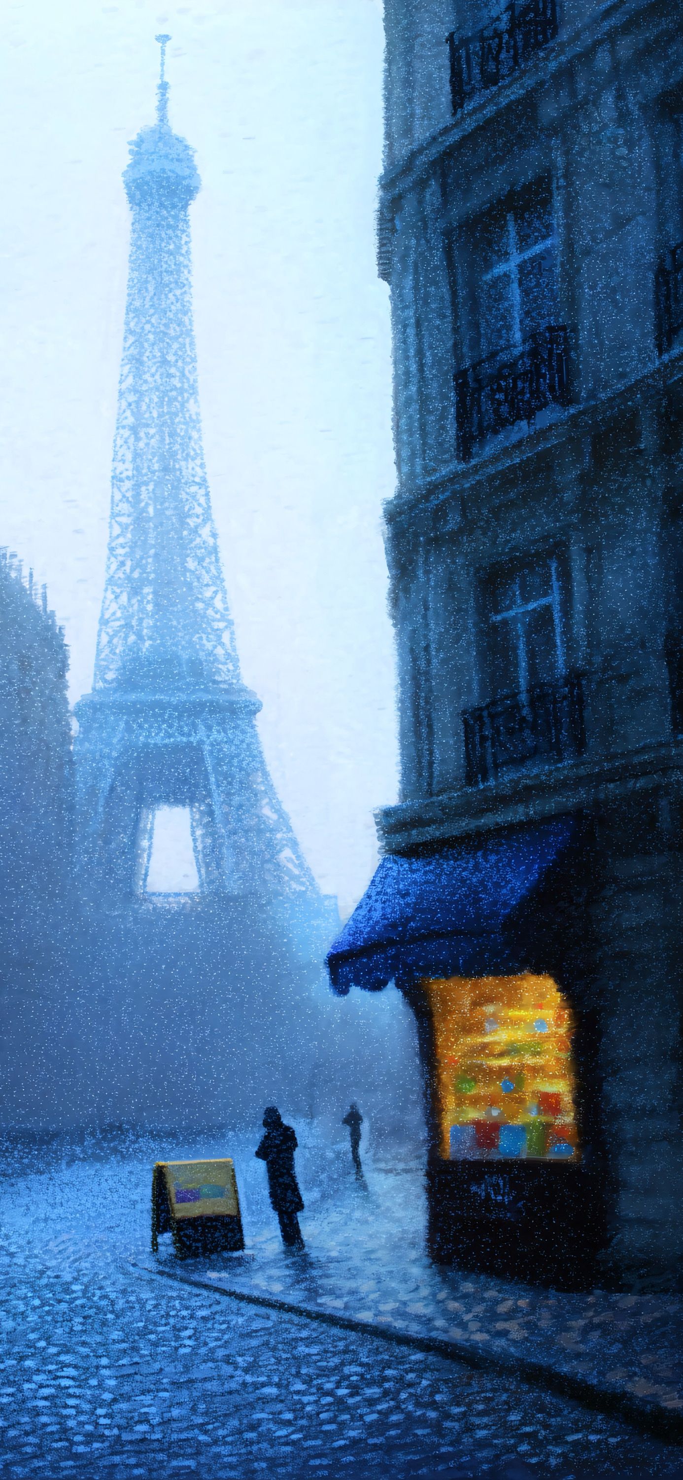 Eiffel Tower in Snow