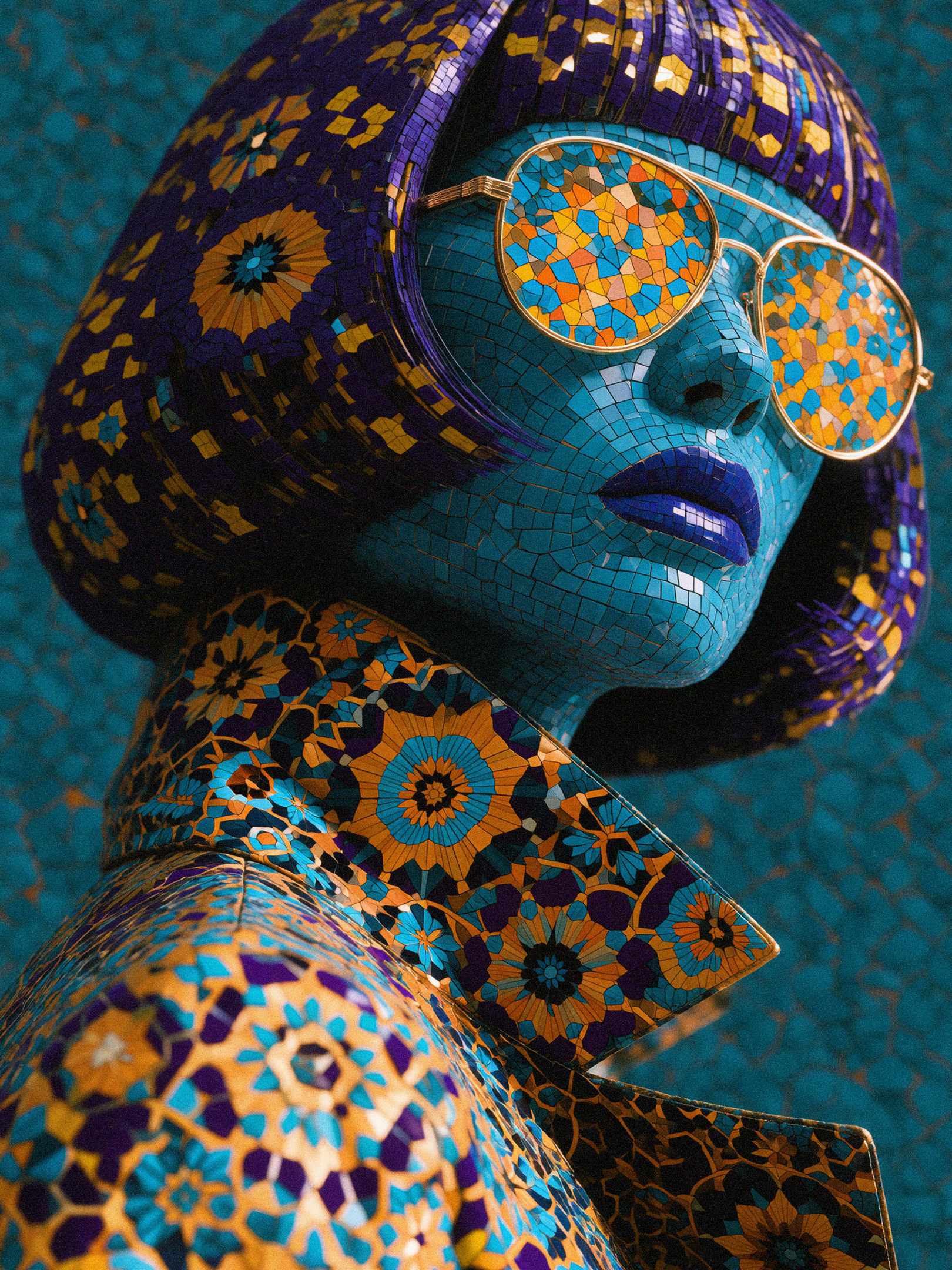 Mosaic Art Portrait