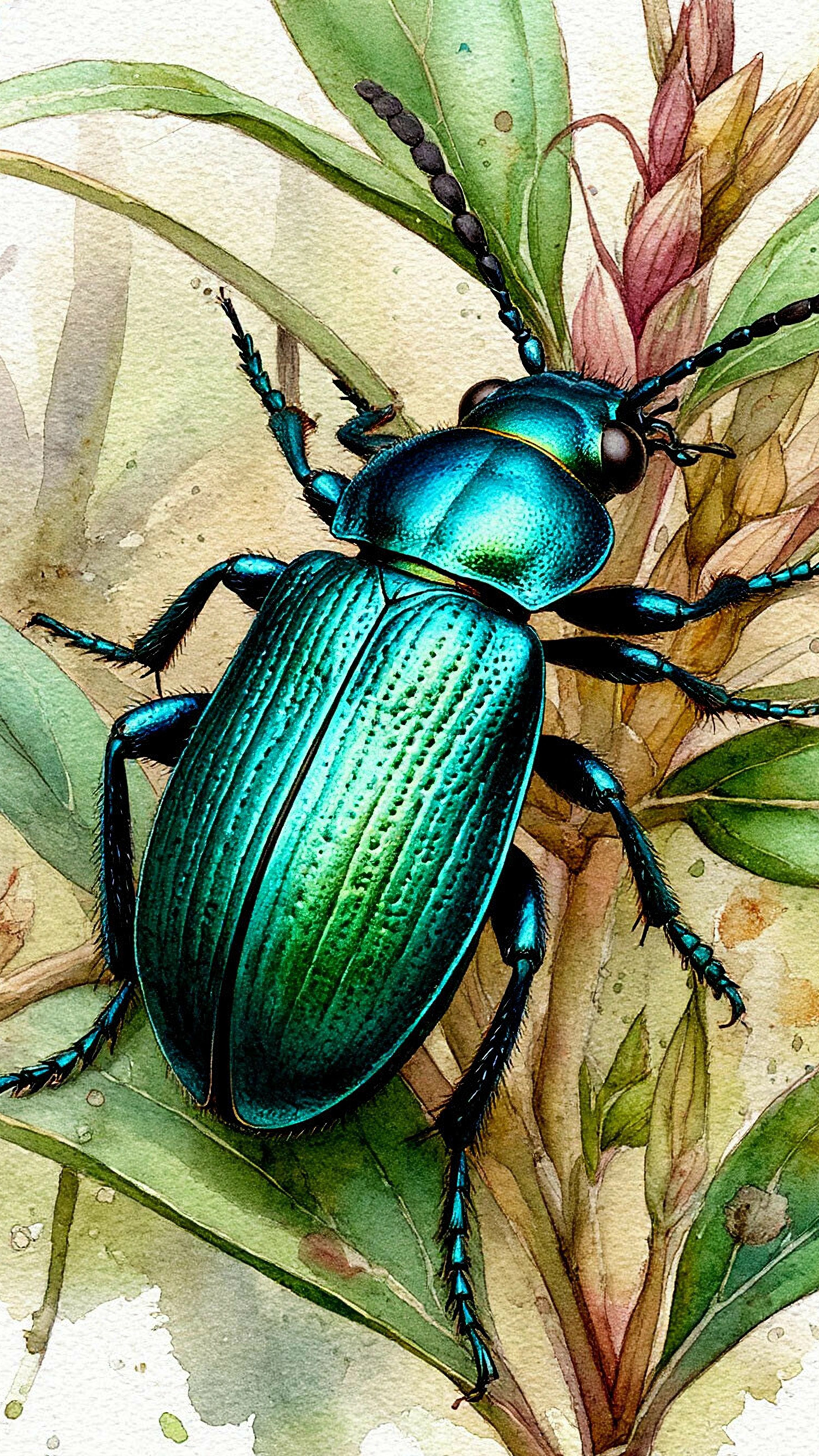 Glistening Emerald Beetle