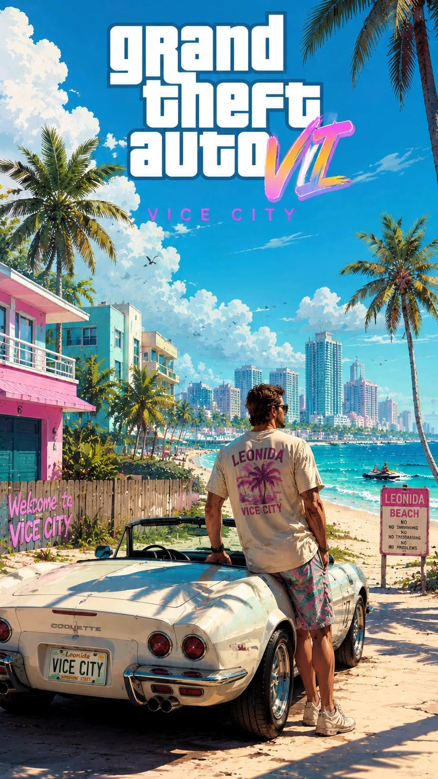Vice City Beach Scene