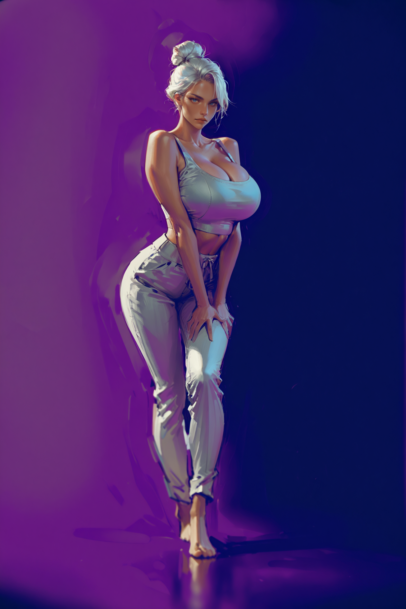 Giant Breasts in Purple Veins