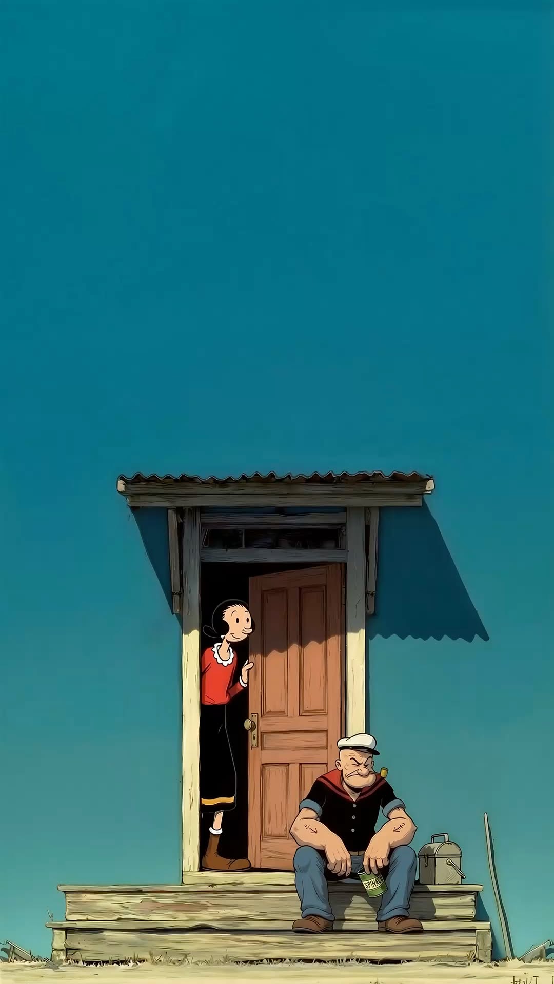 Popeye Peeking