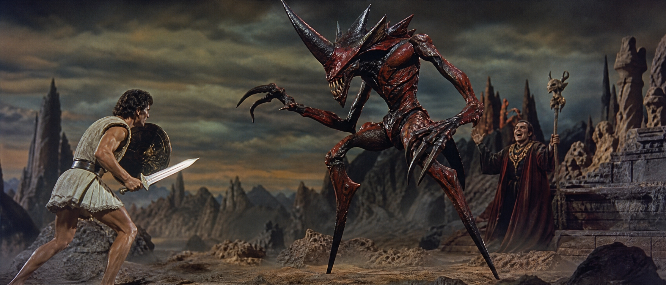 Demon Beast in Desolate Landscape