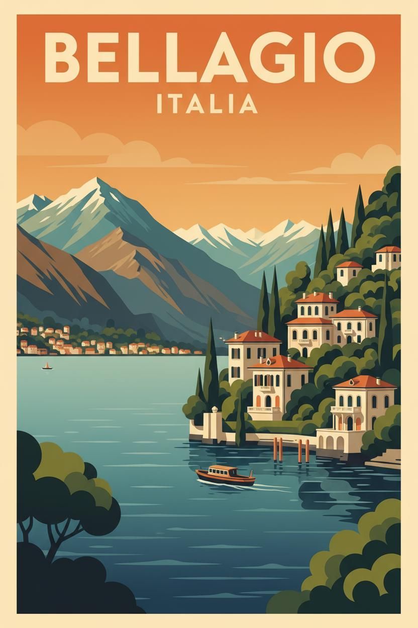 Vintage Italian Lakefront
