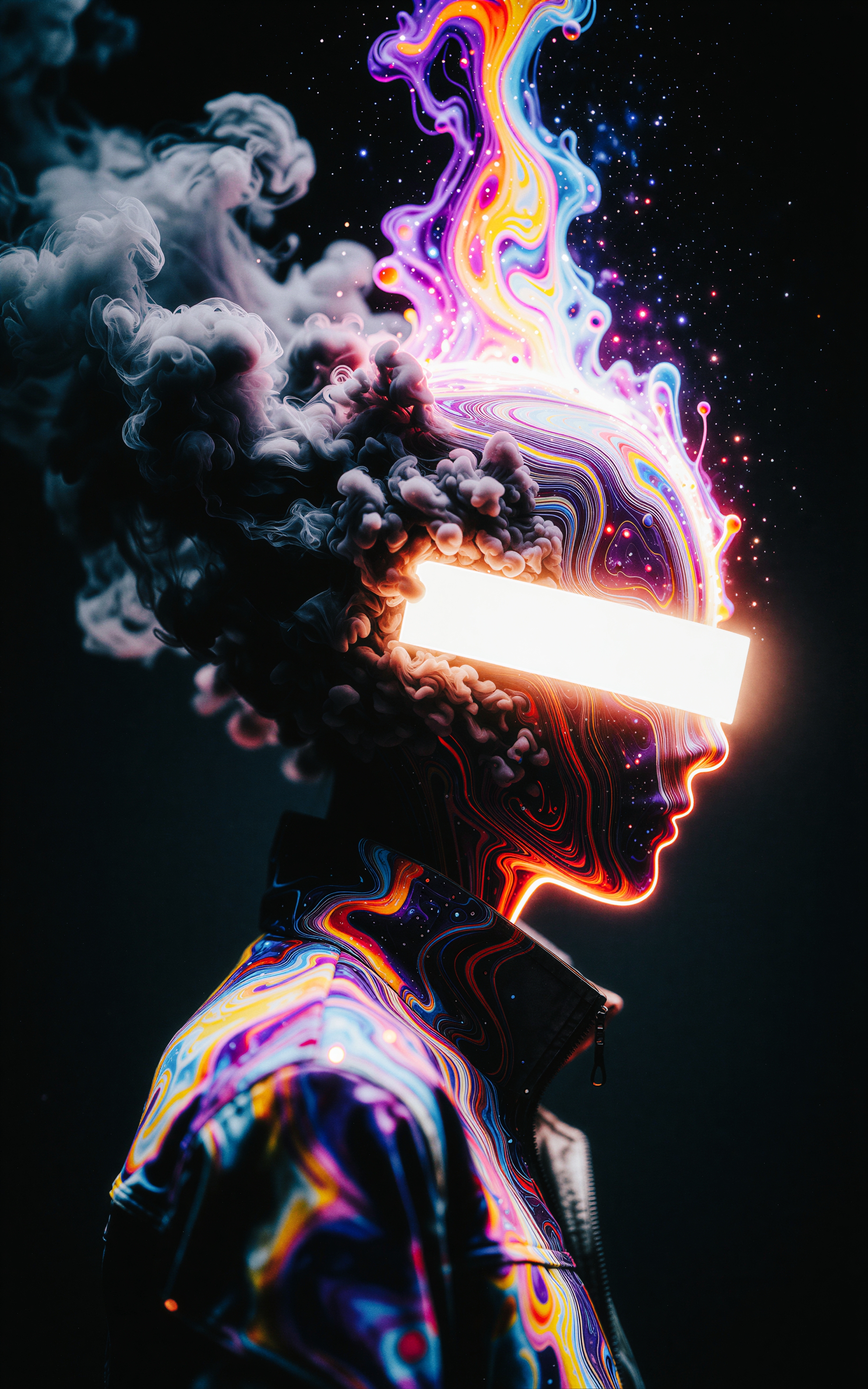 Abstract Digital Art Portrait