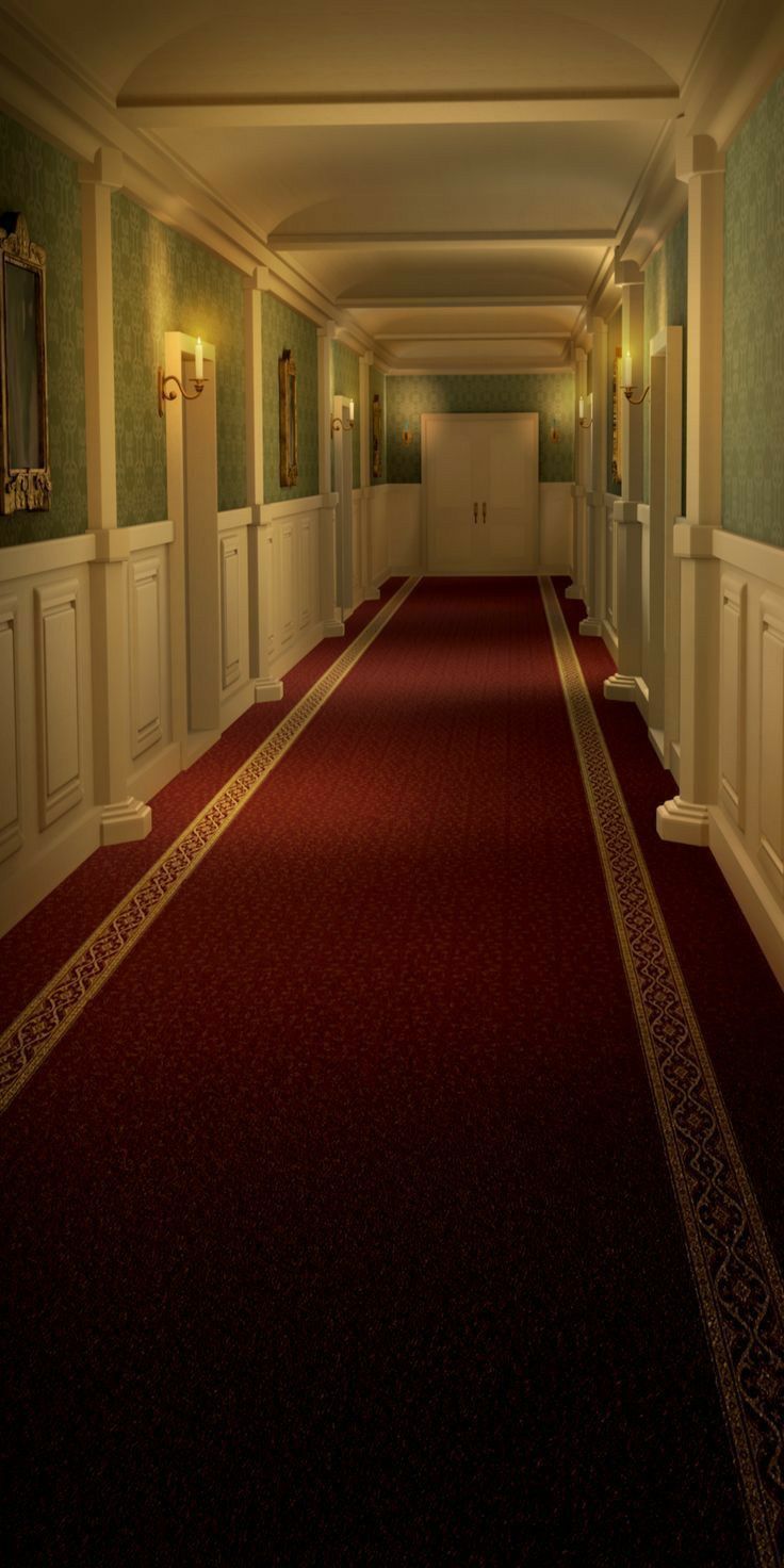 Elegant Red Carpet Hallway