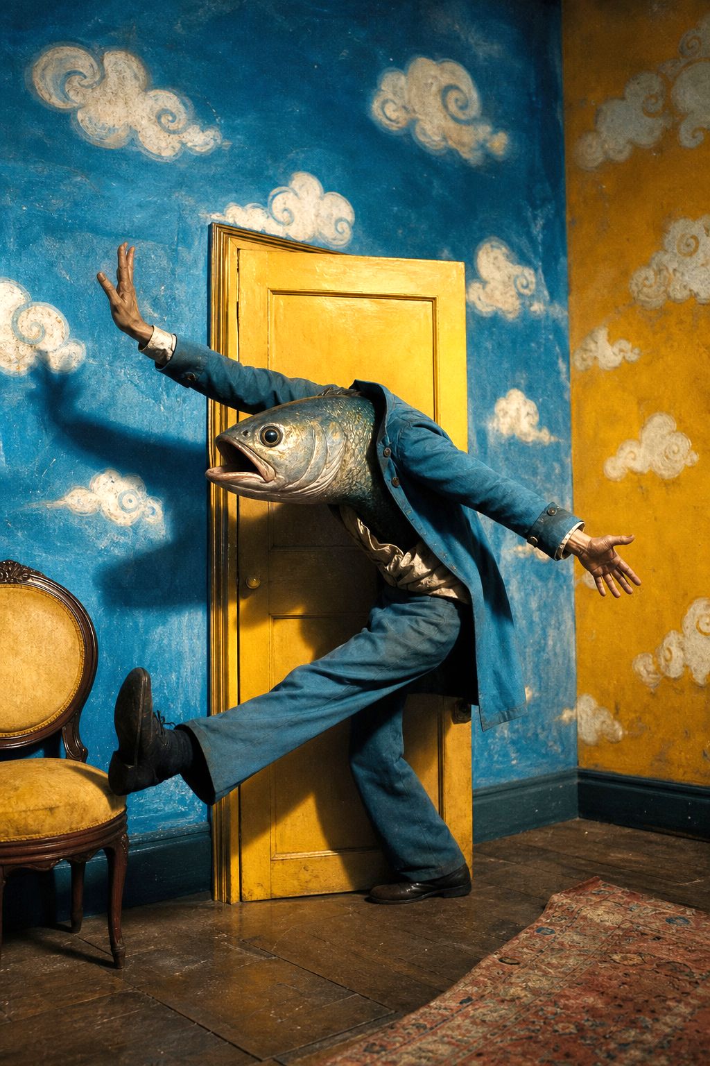 Fish Man Escapes