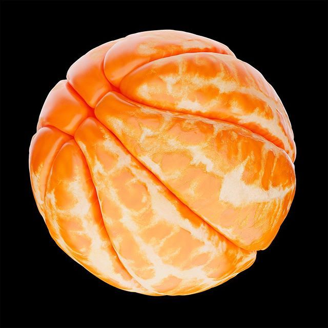 Sculpted Orange Basketball