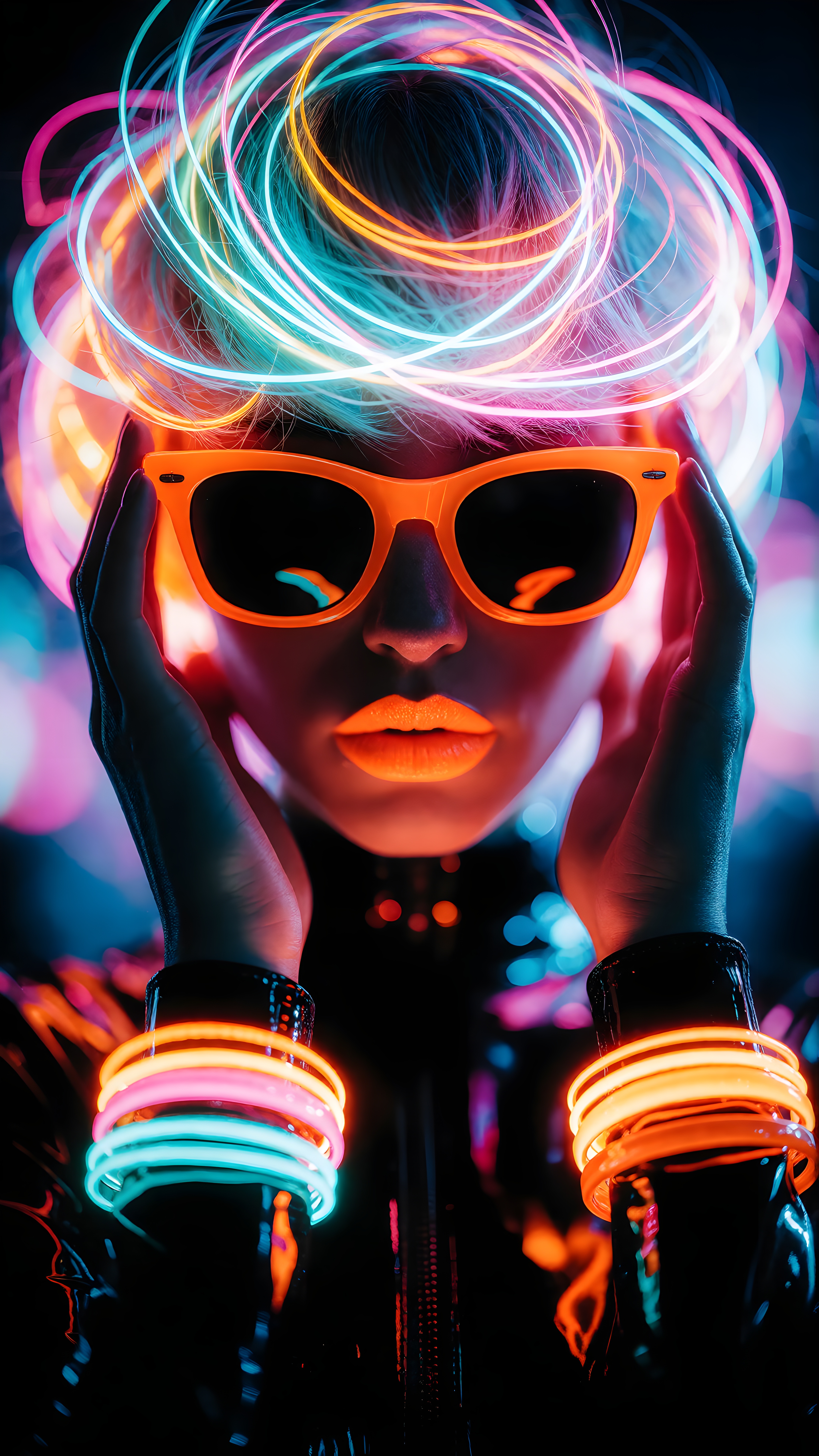 Neon Cyberpunk Fashion