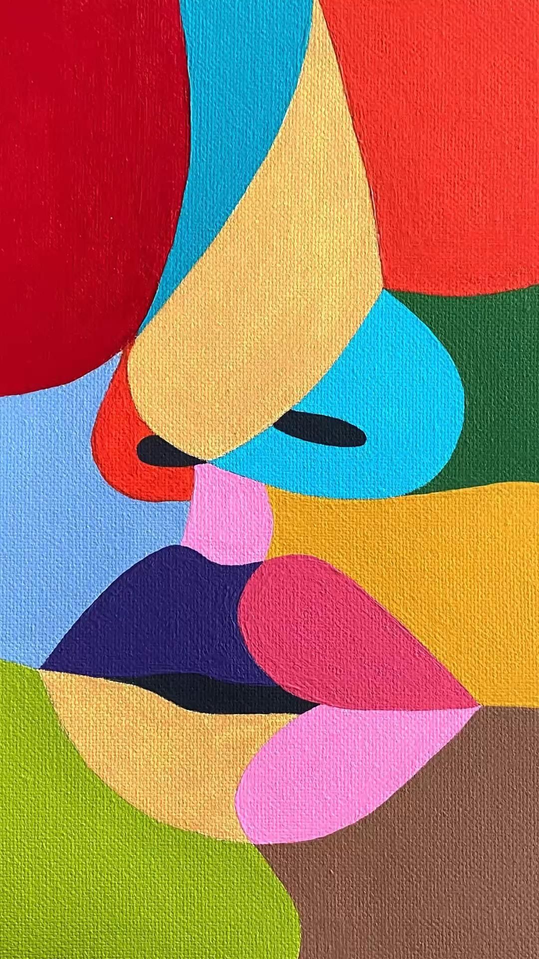 Abstract Colorful Composition
