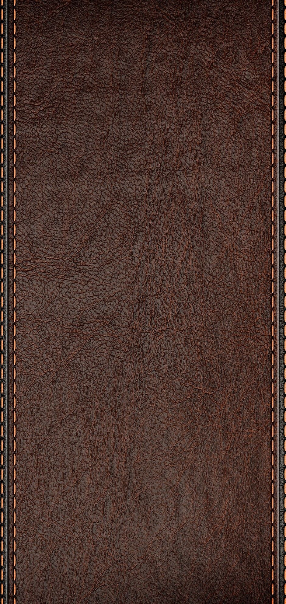 Leather Texture with Stitched Edges