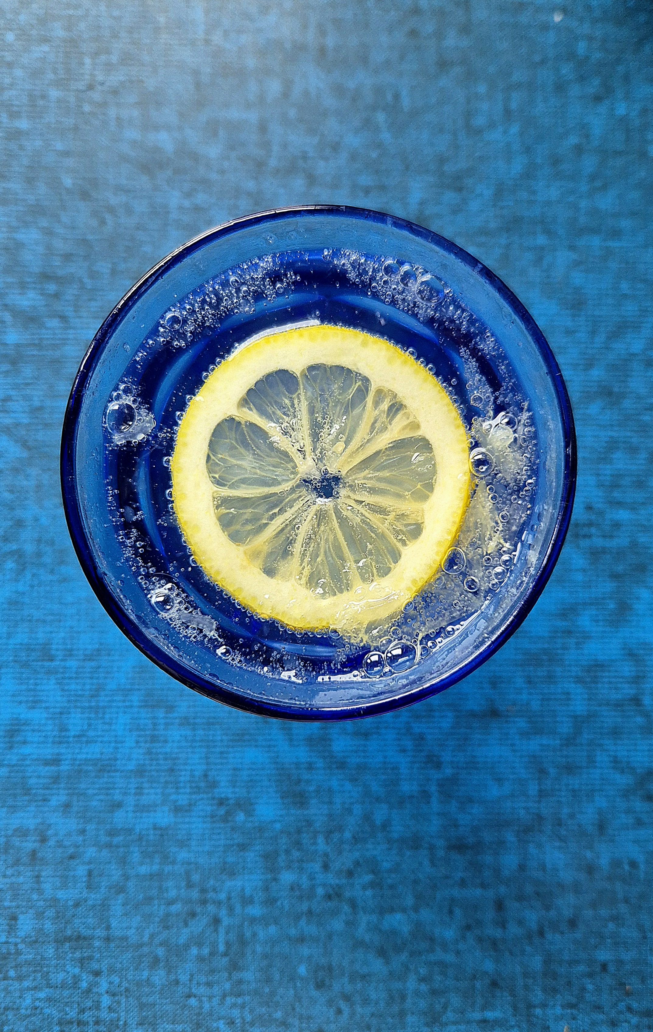 Lemon Slice in Sparkling Water