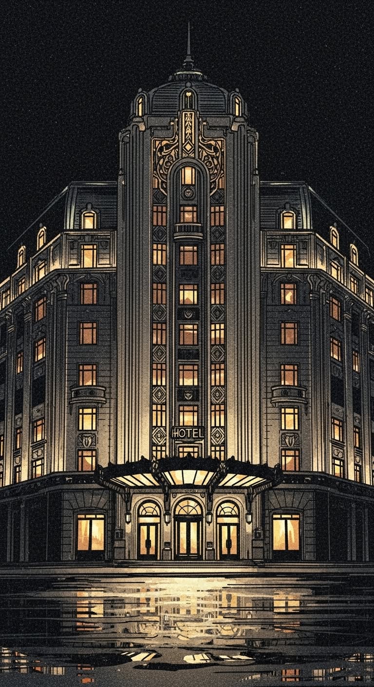 Art Deco Hotel Facade