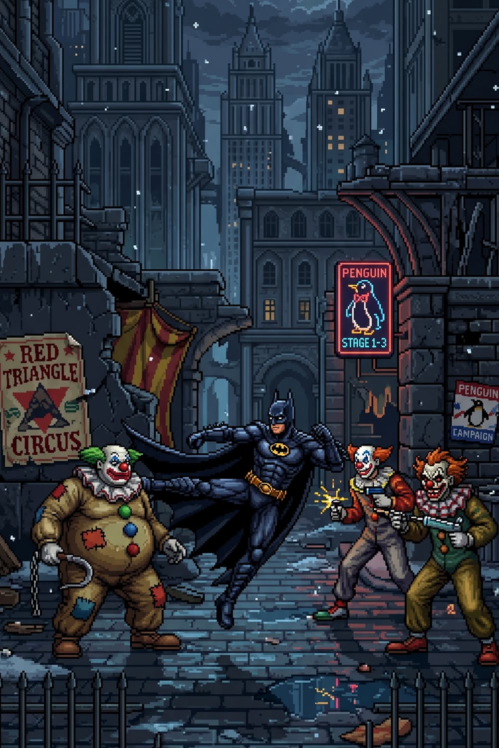 Batman vs. Circus Clowns