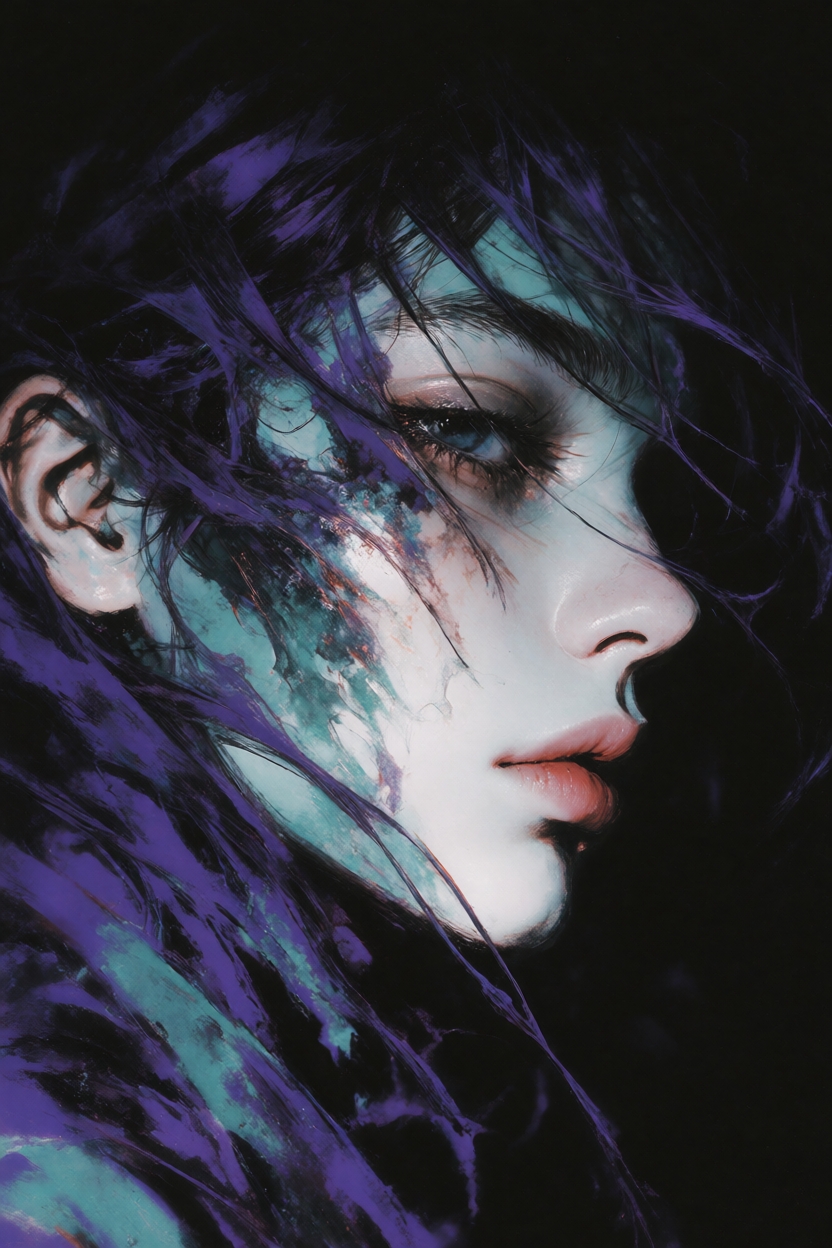 Veined Purple Woman