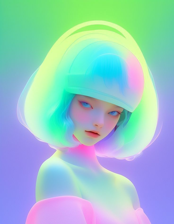 Neon Girl Helmet