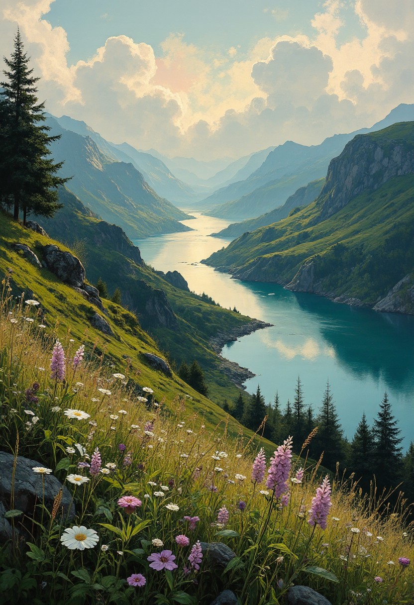 Mountain Lake Serenity