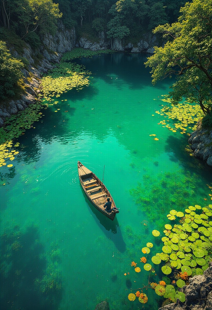 Serene Lagoon Journey