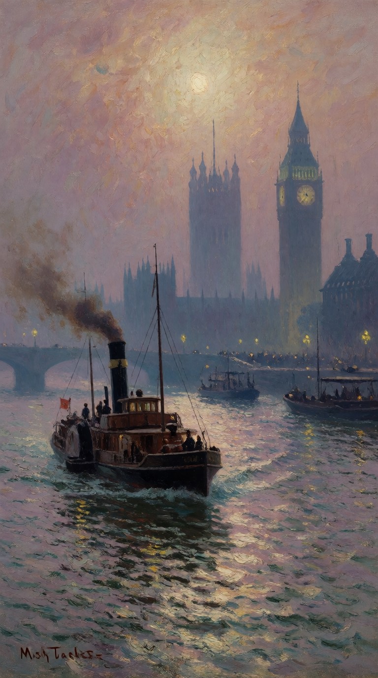 London's Misty Dawn