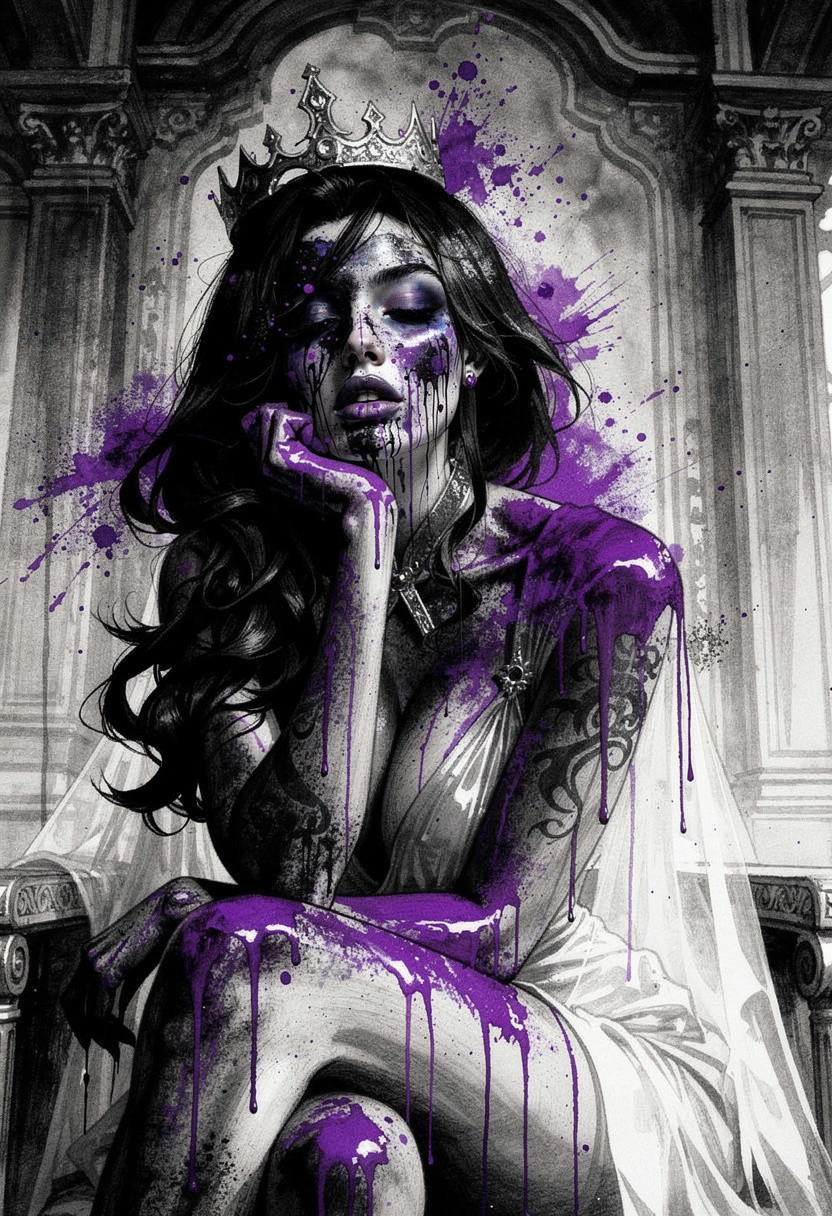 Purple Paint Splash