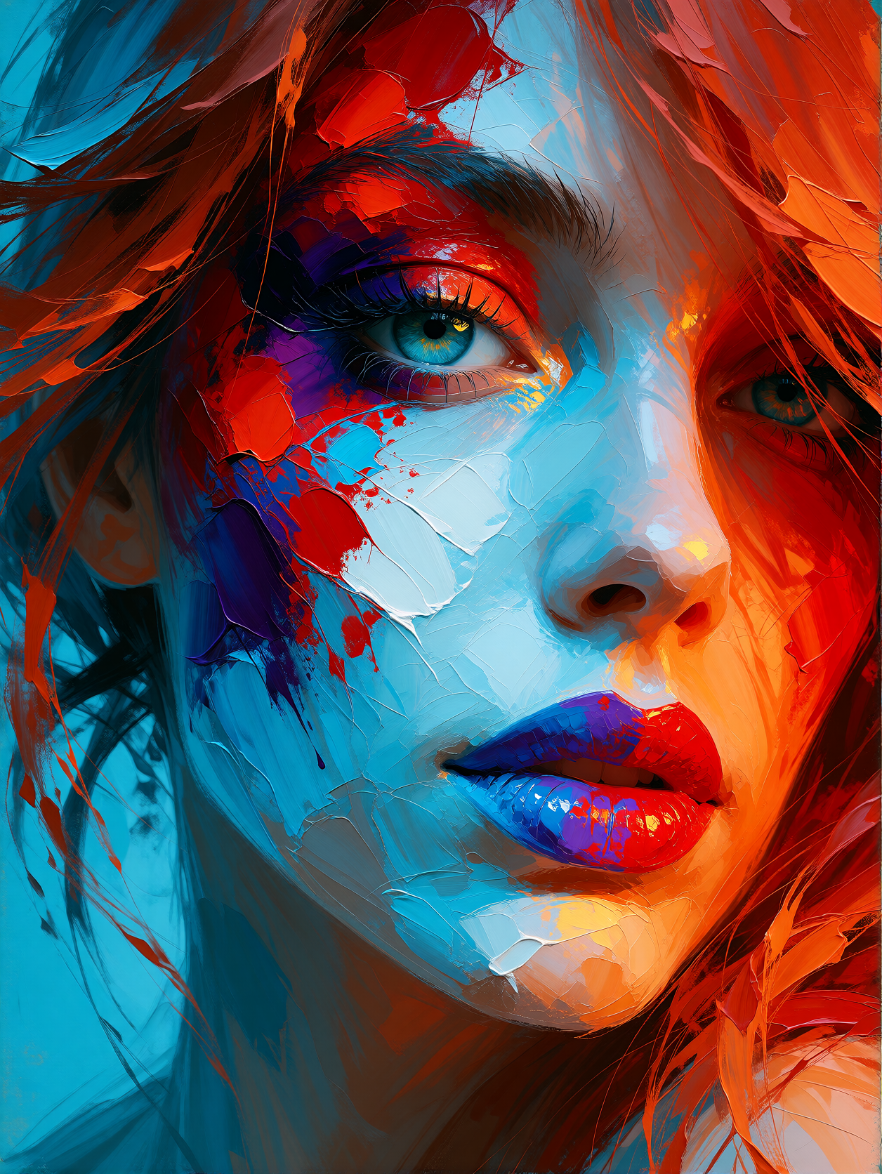 Colorful Abstract Portrait