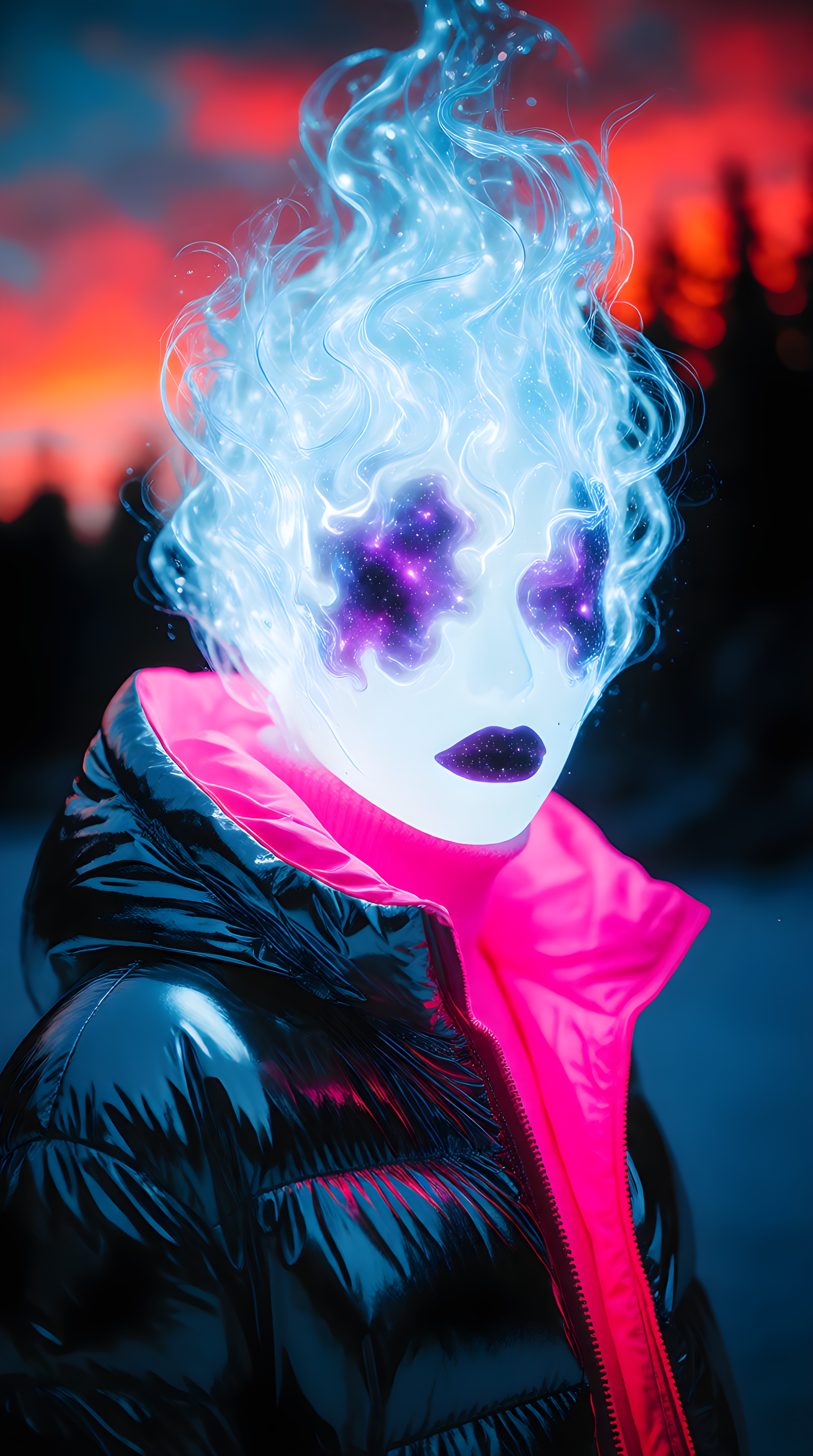Neon Cyberpunk Portrait