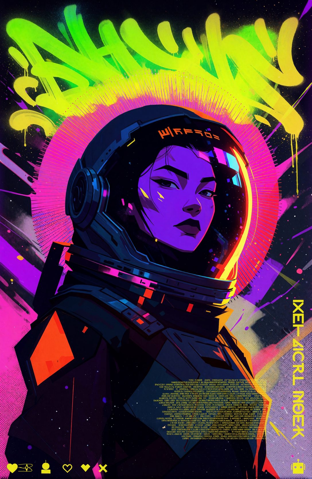 Neon Astronaut