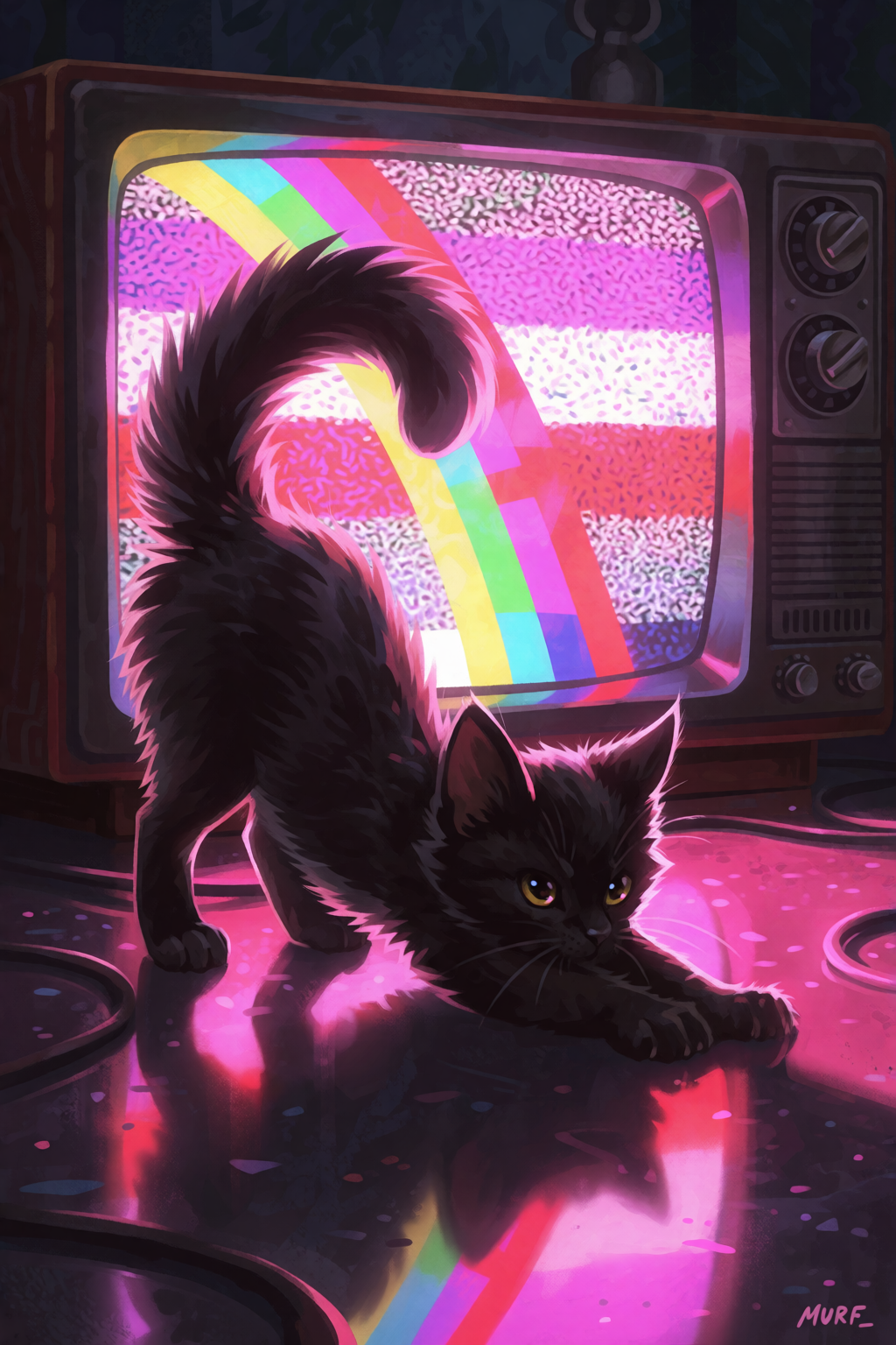 Neon Cat