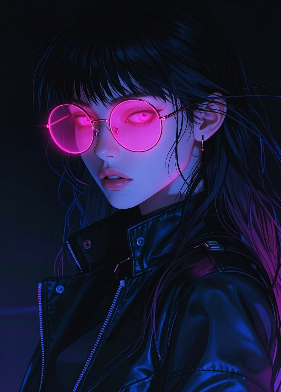 Neon Cyberpunk Portrait