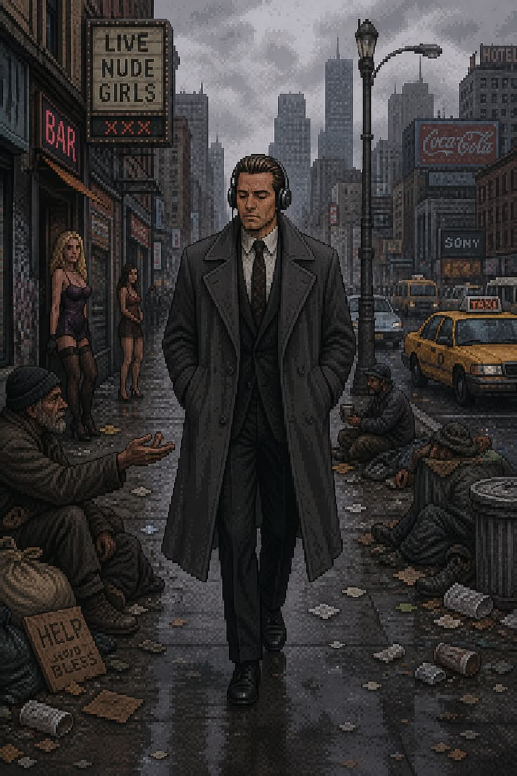 Pixelated Gritty New York