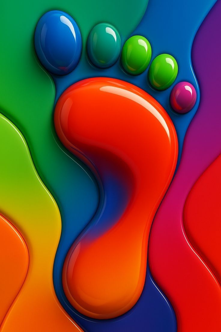 Colorful Footprint