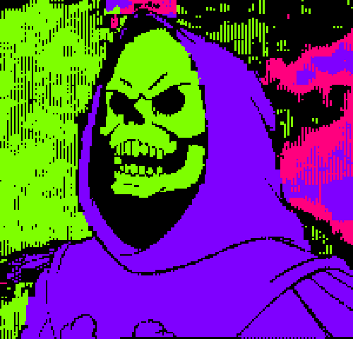 Glitchy Skeletor