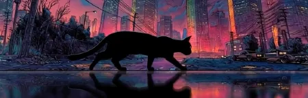 Perfect Loop Cybercat Silhouette