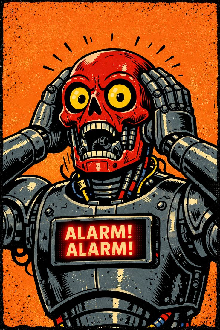 Robot Skull Alarm