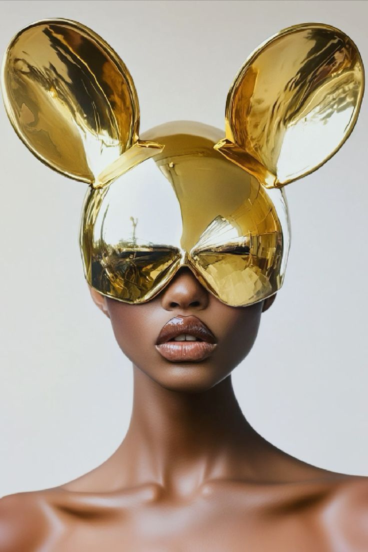 Golden Masked Figure