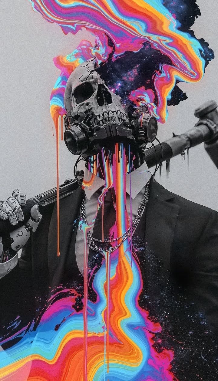 Cyberpunk Skull