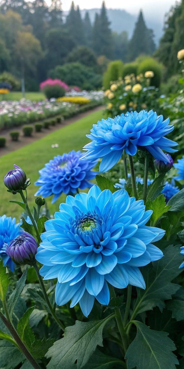 Blue Dahlia Garden