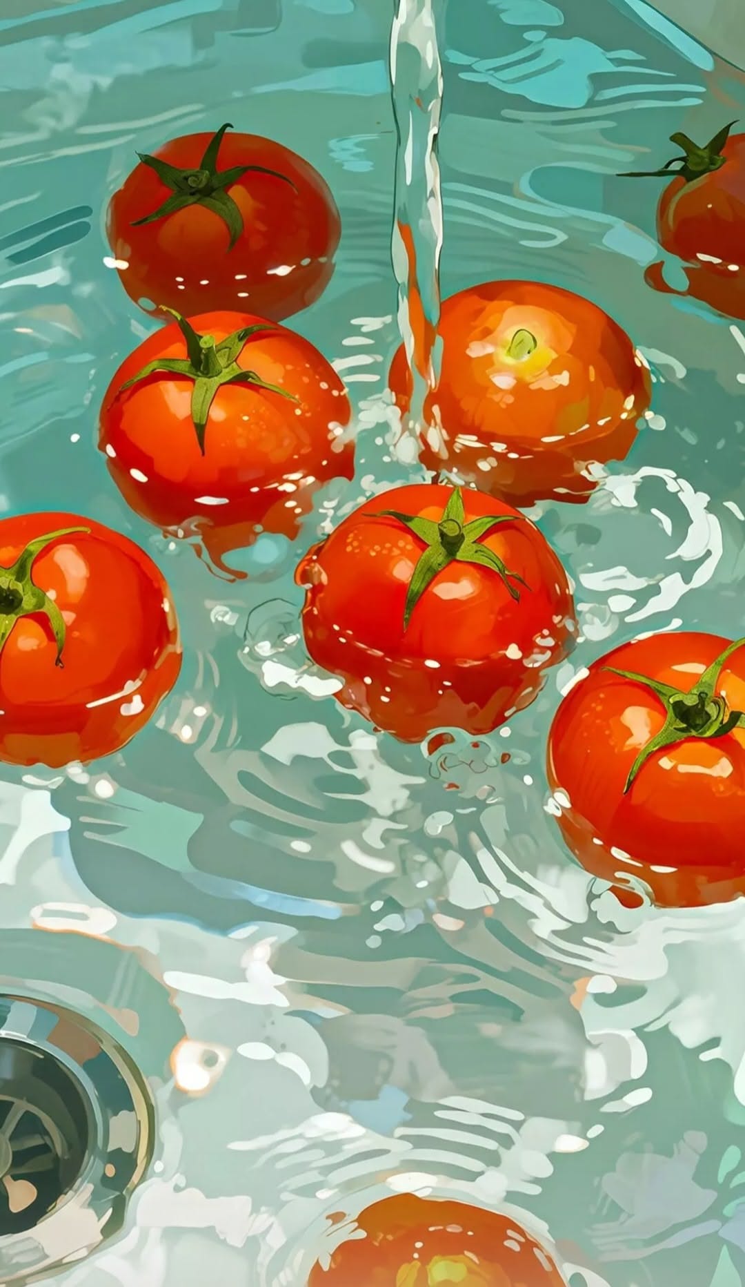 Tomatoes Splashing
