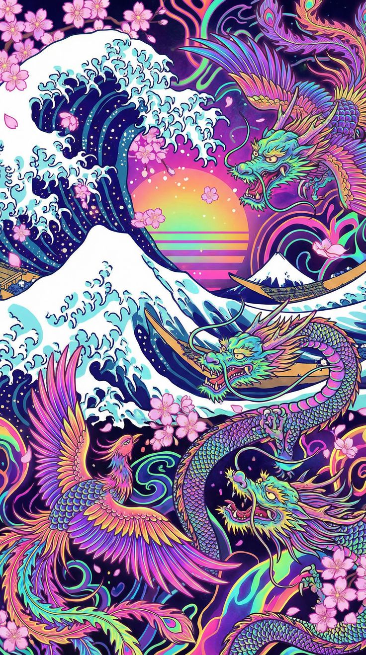 Psychedelic Dragon Wave
