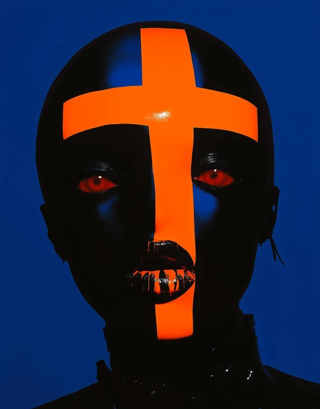 Neon Cross Mask
