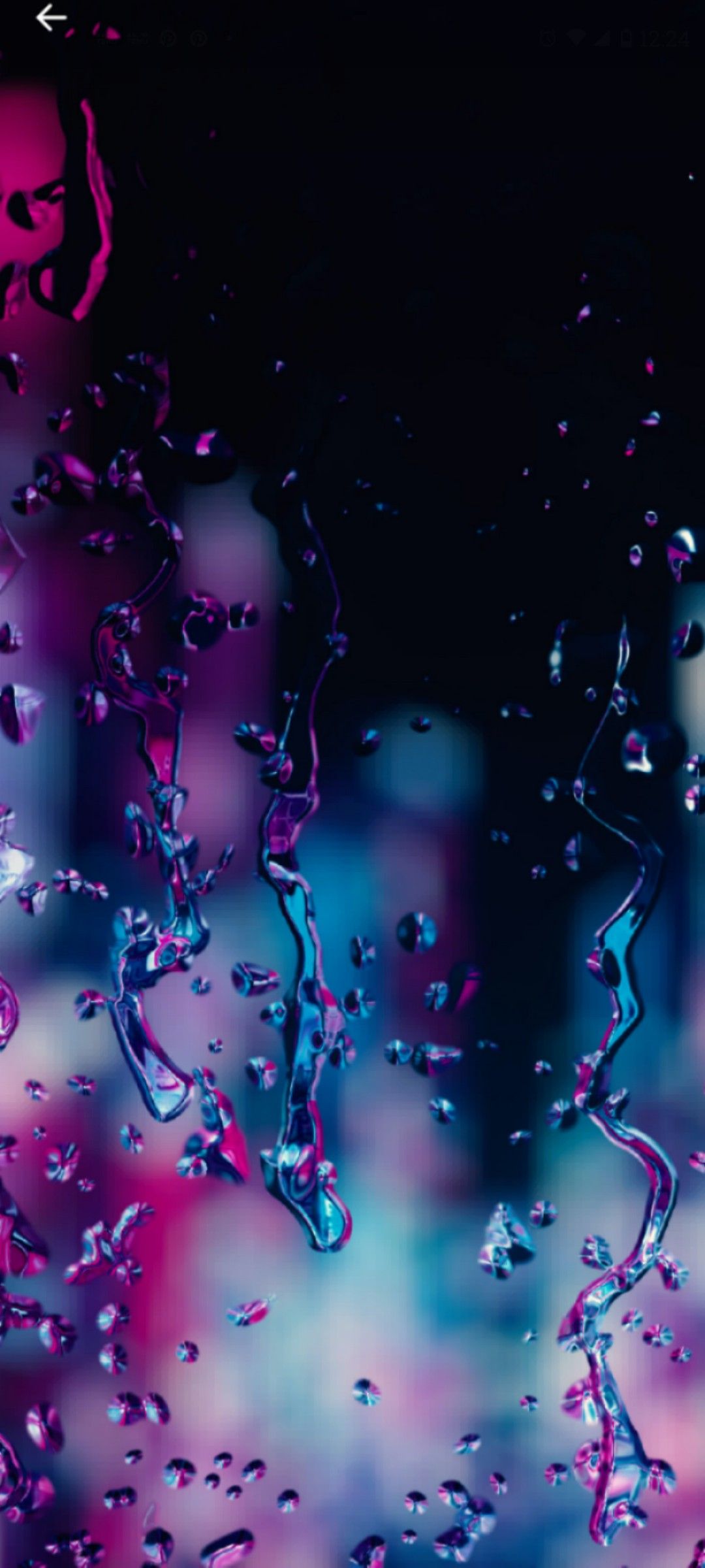 Raindrops at Night