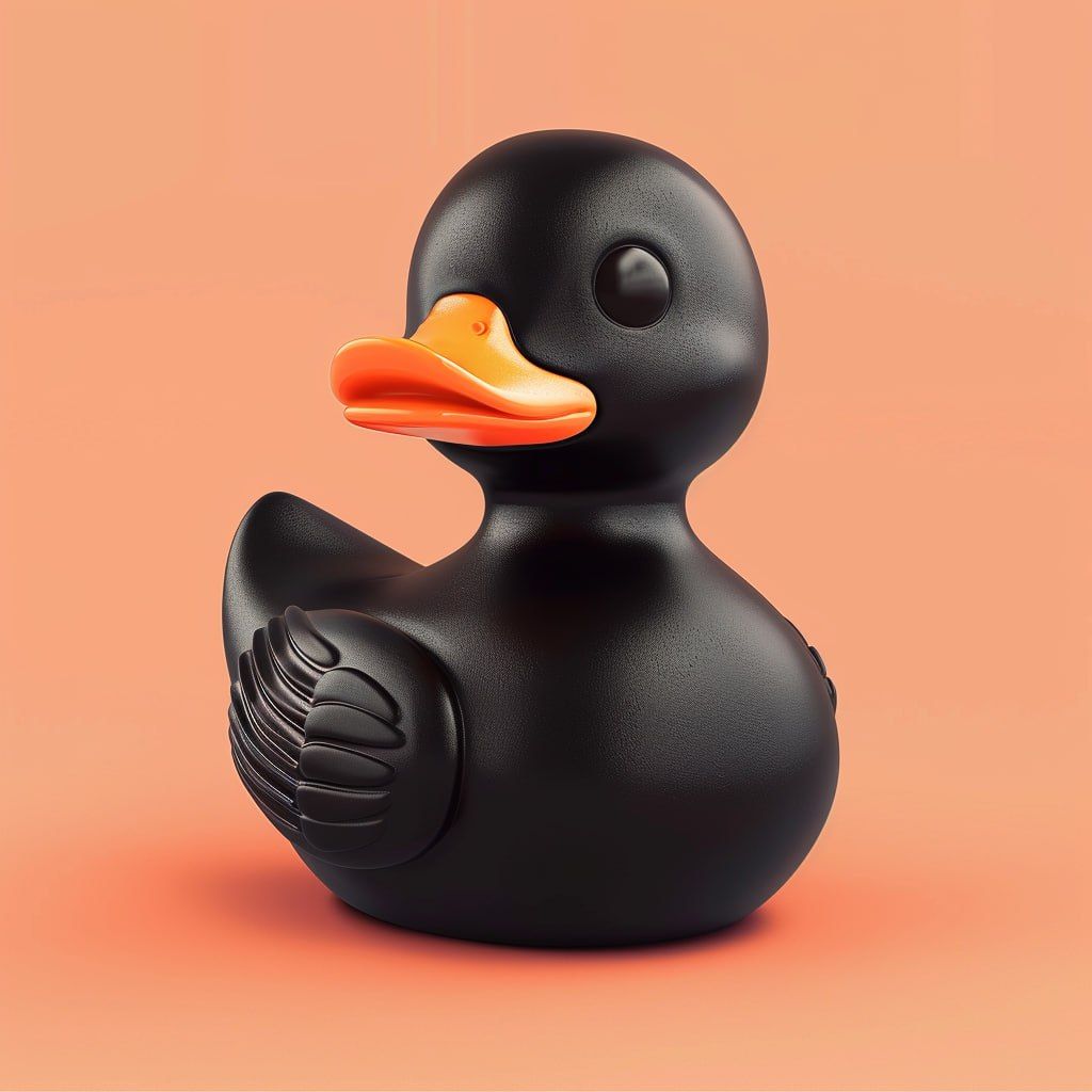 Black Rubber Duck