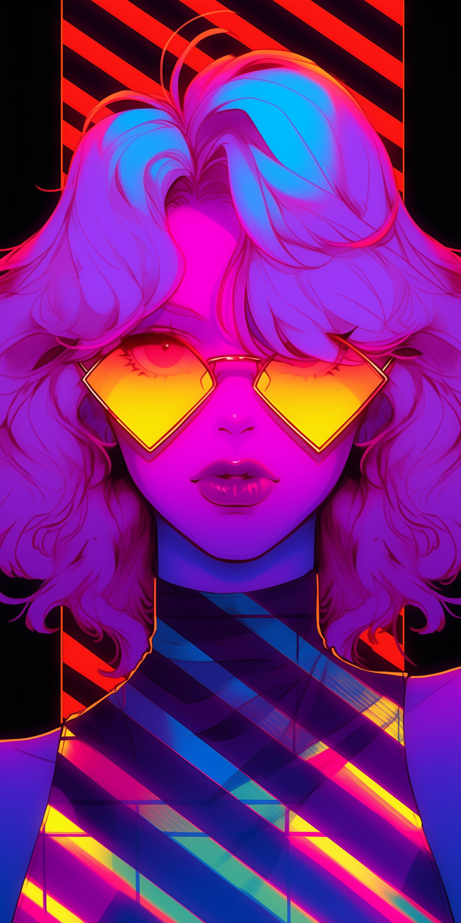 Neon Sunglasses At Night