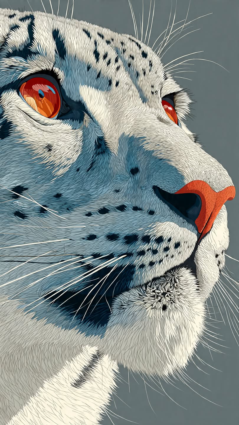 Snow Leopard Portrait