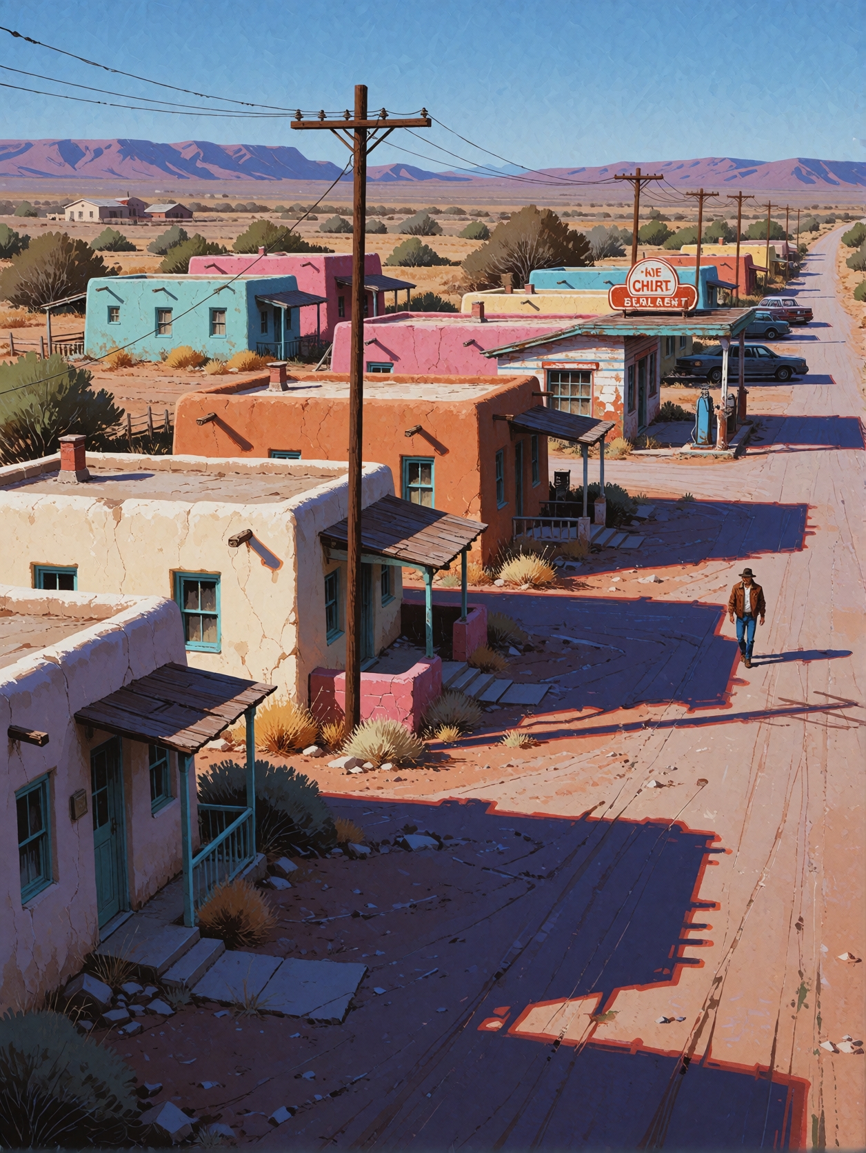 Desert Town Shadows