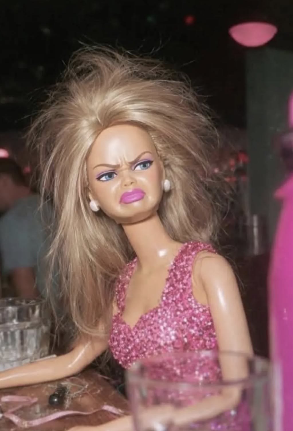 Thoroughly Unamused Barbie Doll