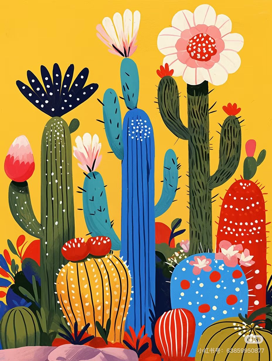 Colorful Cacti